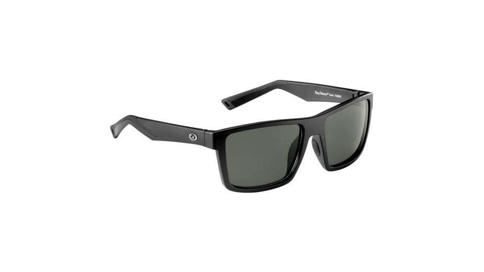Flying Fisherman 7826BS Swirl Sunglasses Matte Black Frame, Smoke Lens, AcuTint Polarized Lens System, 7826BS
