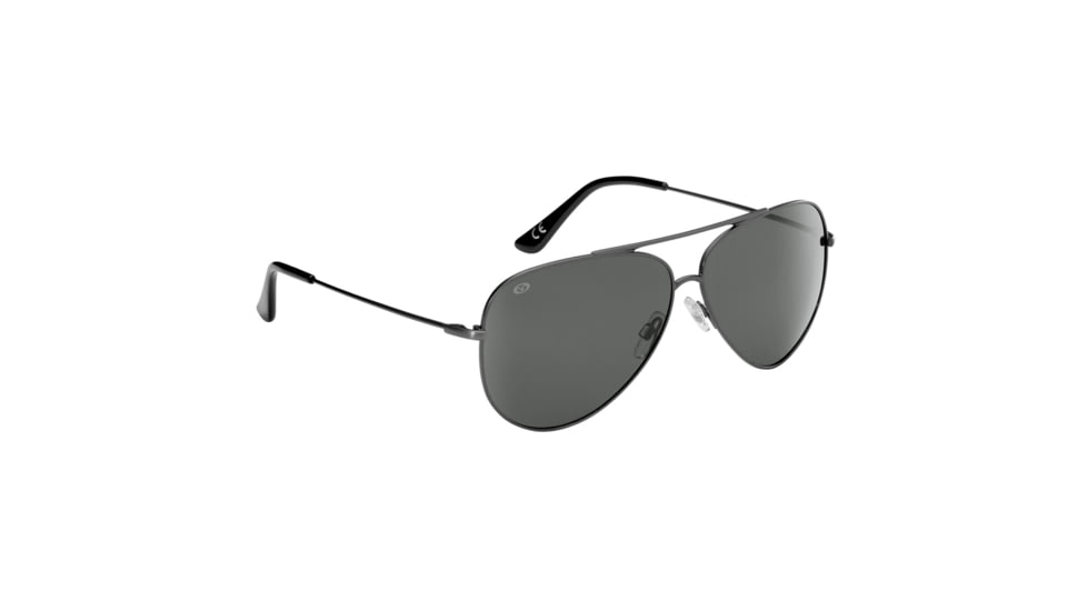 Flying Fisherman 7874GS Crew Sunglasses, Matte Gunmetal Frame Smoke Polarized Lens, Medium to Large Fit, 7874GS