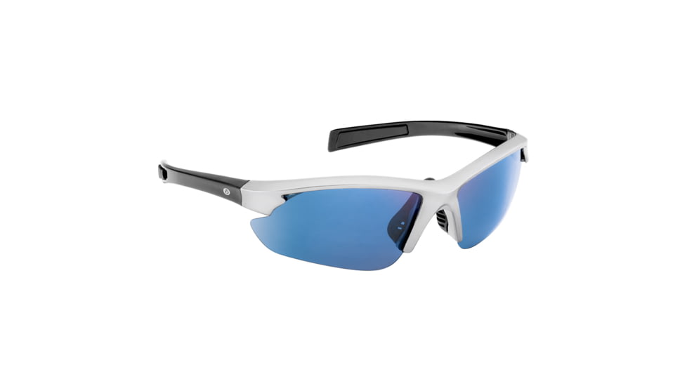 Flying Fisherman 7897GSB Fin Jr Angler Sunglasses, Green-Black Frame, Amber-Silver Mirror Lenses, Youth, 7897GSB