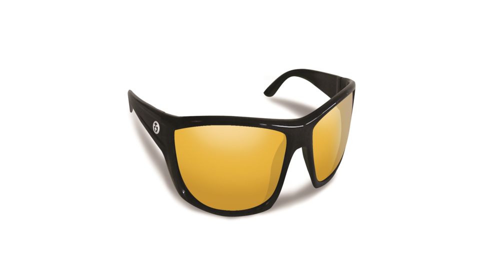 Flying Fisherman Buchanan Sunglasses, Black w/Yellow Amber 4002798