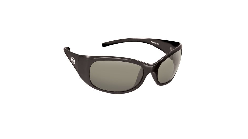 Flying Fisherman Madrid Sunglasses, Black/Smoke 102632