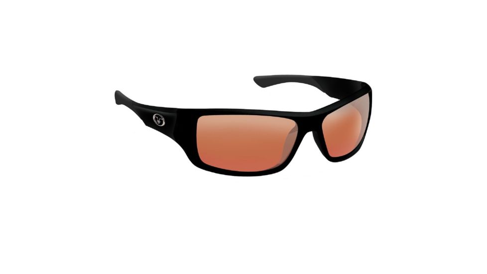 Flying Fisherman Triton Sunglasses, Matte Black Frame, Vermillion 4010176