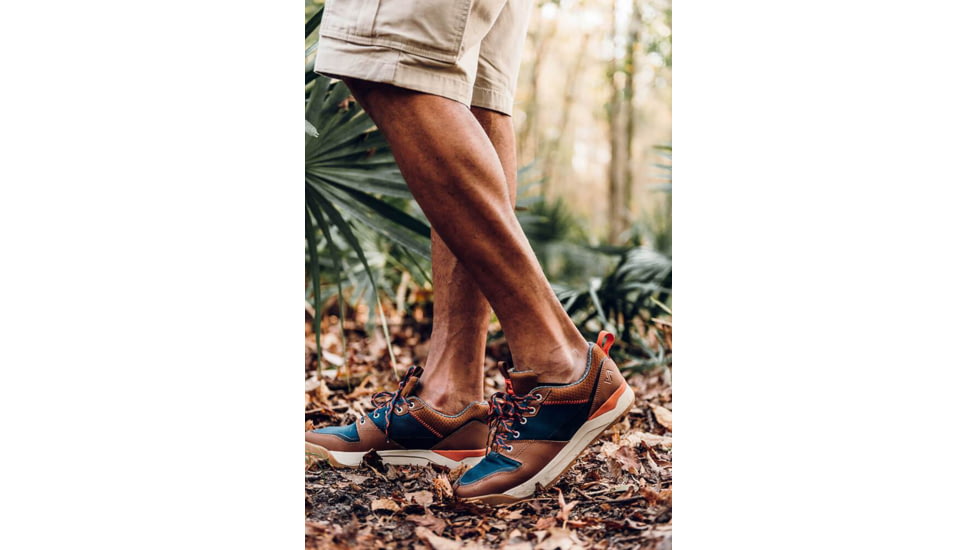 Forsake Banks Low Top Hiking Boots - Men's, Navy/Orange, 9, MSS21B1-492-9