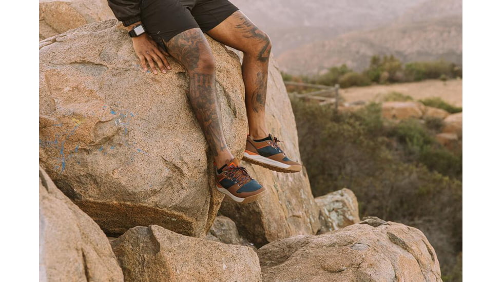 Forsake Banks Low Top Hiking Boots - Men's, Navy/Orange, 9, MSS21B1-492-9