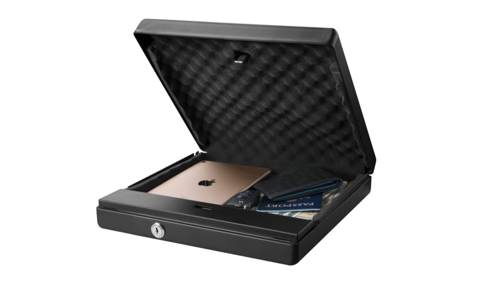 Fortress Large Portable Safe with Electronic Lock, Black Santex, Large, 11E30