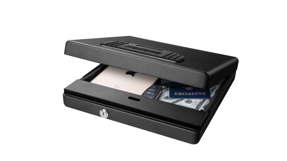 Fortress Large Portable Safe with Electronic Lock, Black Santex, Large, 11E30