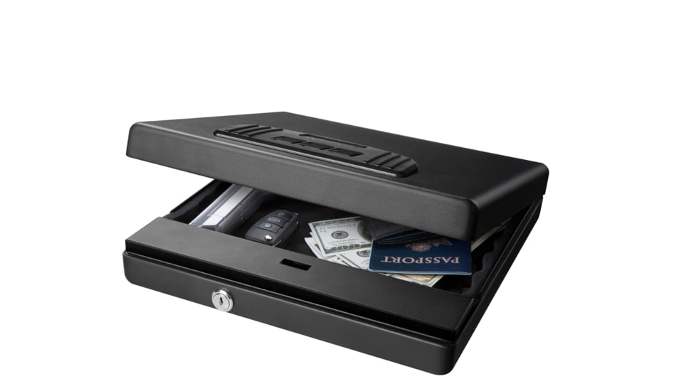 Fortress Large Portable Safe with Electronic Lock, Black Santex, Large, 11E30