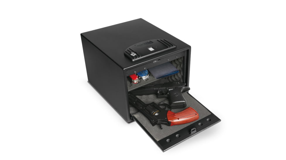 Fortress Large Quick Access Safe with Biometric Lock, Black Santex, Large, 55B30