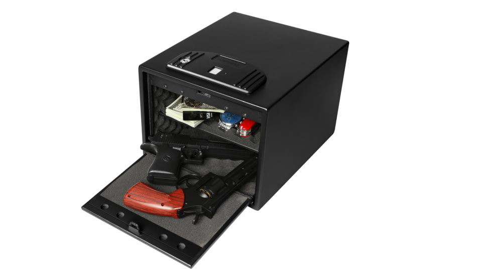 Fortress Large Quick Access Safe with Biometric Lock, Black Santex, Large, 55B30