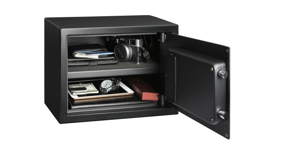 Fortress Medium Personal Safe with Biometric Lock, Black Santex, Medium, 44B20