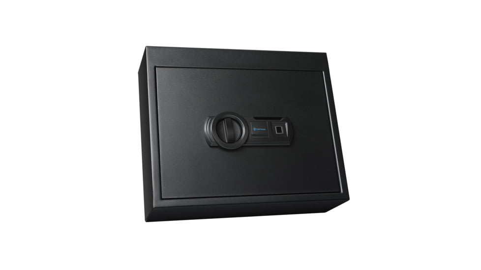 Fortress Personal Drawer Safe with Biomertric Lock, Black Santex, Small, 44B10