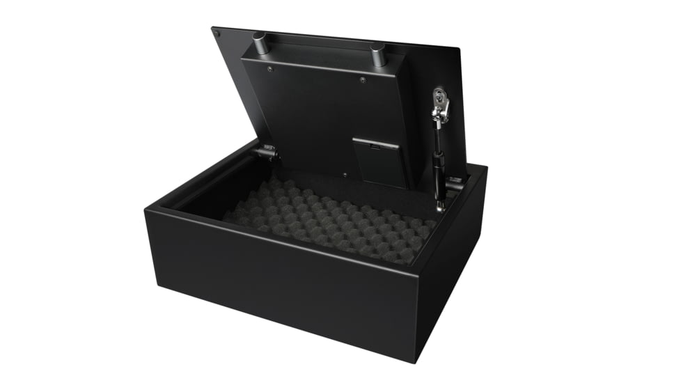 Fortress Personal Drawer Safe with Biomertric Lock, Black Santex, Small, 44B10