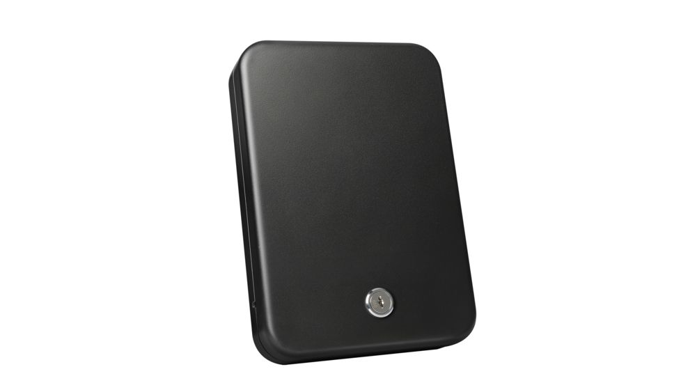 Fortress Portable Safe with Key Lock, Black, Small, 11K10