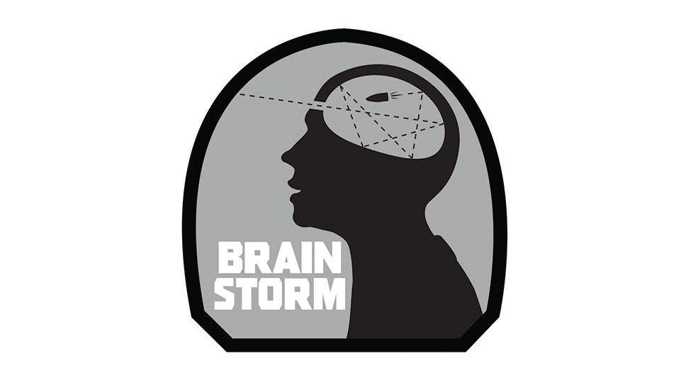 Fox Outdoor Medical and Morale Patches, Brain Storm - Grey, 84P-351