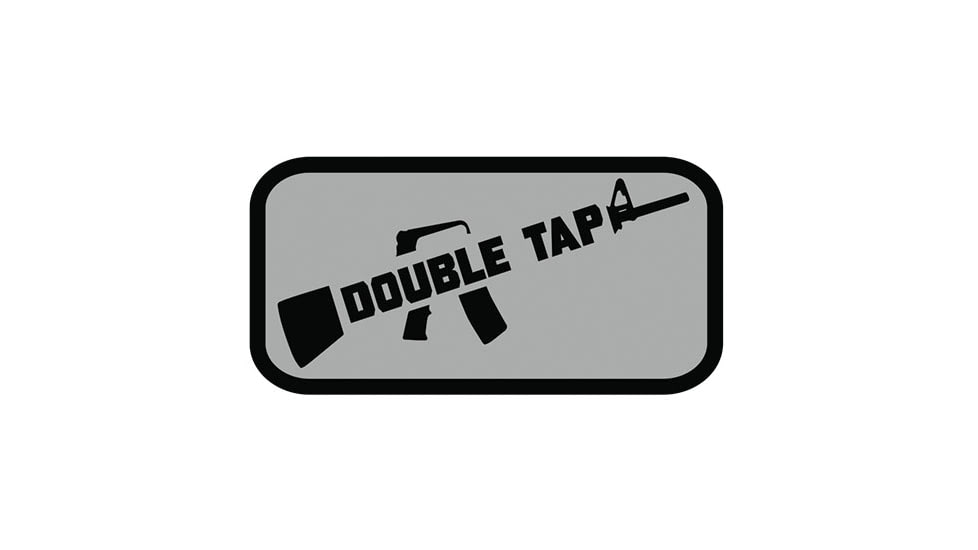 Fox Outdoor Medical and Morale Patches, Double Tap - Grey, 84P-121