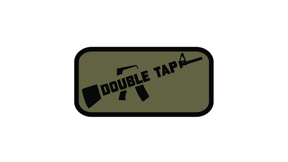 Fox Outdoor Medical and Morale Patches, Double Tap - Olive Drab, 84P-120