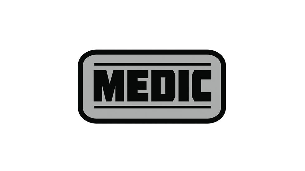 Fox Outdoor Medical and Morale Patches, Medic - Grey, 84P-031