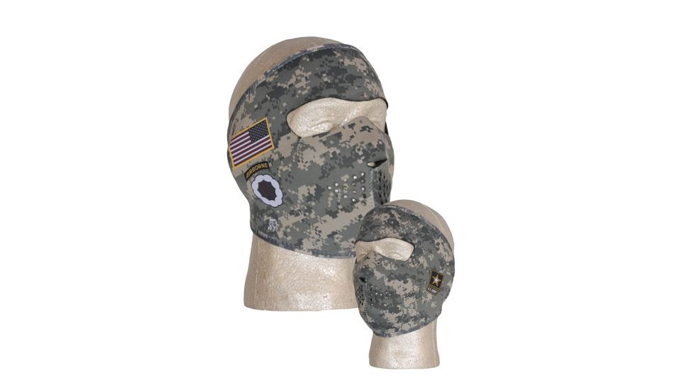 Fox Outdoor Neoprene Thermal Face Mask, Army Uniform, 72-652