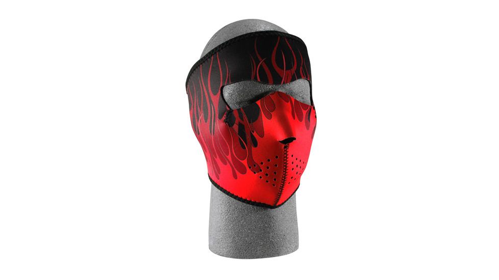 Fox Outdoor Neoprene Thermal Face Mask, Red Flames, 72-655