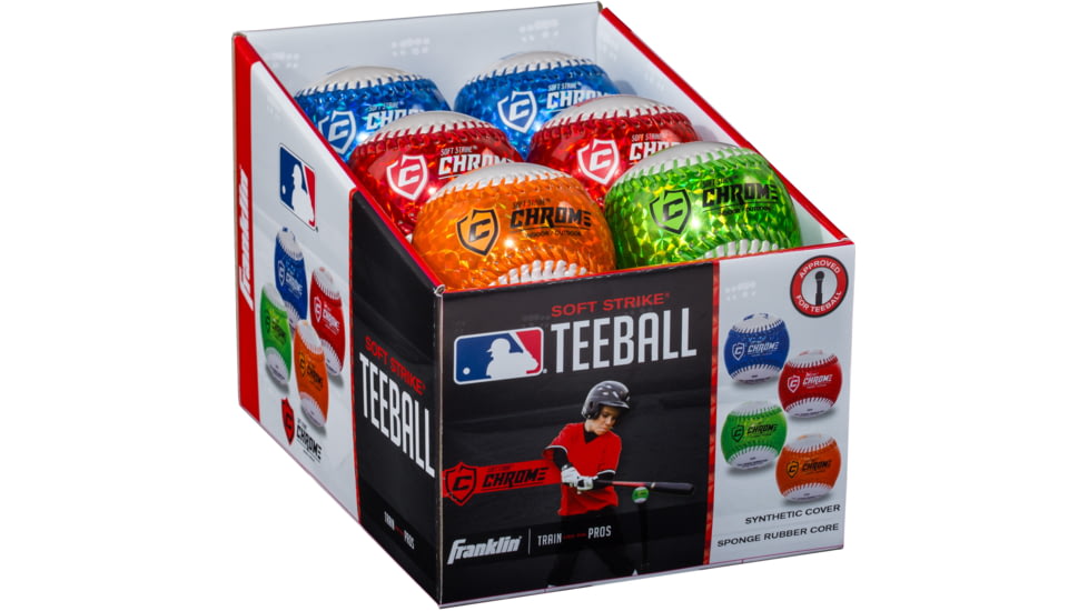 Franklin MLB Soft Strike Metallic Tee Balls PDQ