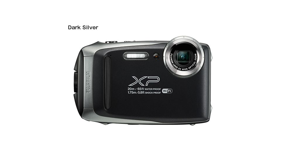 Fujifilm FinePix XP130 Underwater Digital Camera, 16.4 MP, 1080p Full HD Video, w/Optical Image Stabilization, Dark Silver, 600019824