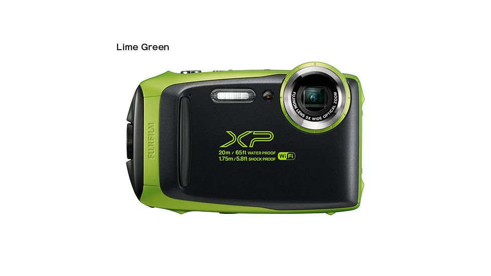 Fujifilm FinePix XP130 Underwater Digital Camera, 16.4 MP, 1080p Full HD Video, w/Optical Image Stabilization, Lime, 600019825