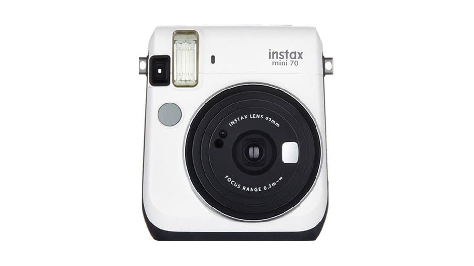 Fujifilm Mini 70 Film Camera, Moon White, Small, 16496043