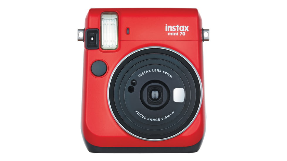 Fujifilm Mini 70 Film Camera, Passion Red, Small, 16513918