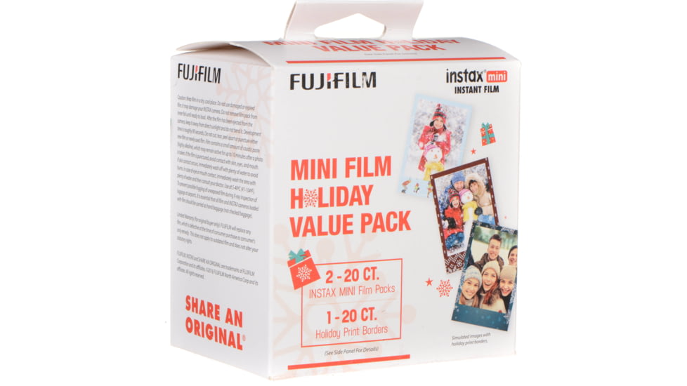 Fujifilm Mini Holiday Value Pack Film, Small, 600017171