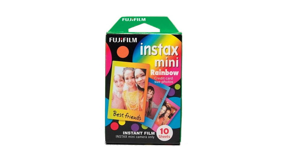 Fujifilm Mini Rainbow Film 10 Pack, Small, 16437401
