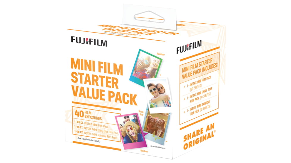 Fujifilm Mini Starter Value Pack Film, Small, 600017191