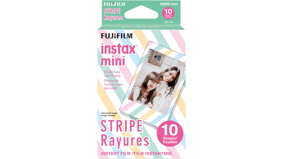 Fujifilm Mini Stripe Film 10 Pack, Small, 16431043