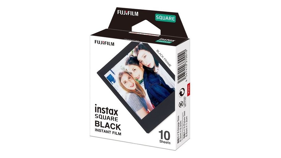 Fujifilm Square Film, 10 Pack, Black, Small, 16576532