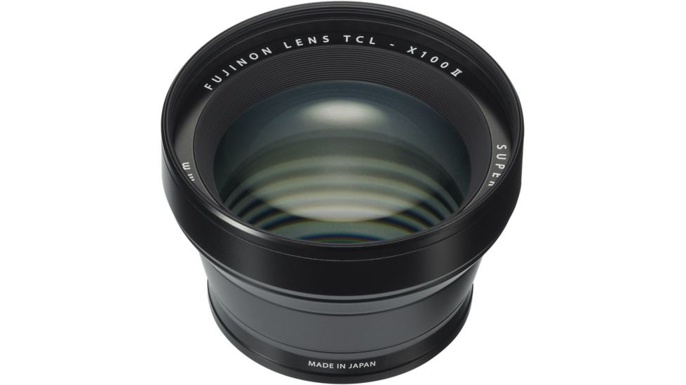 Fujifilm TCL-X100 II Tele Conversion Lens for X100F/X100T/X100S/X100, Black, Small, 16534742