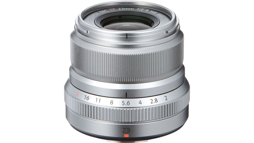 Fujifilm XF23mm F2 R WR Camera Lenses, Silver, Small, 16523171