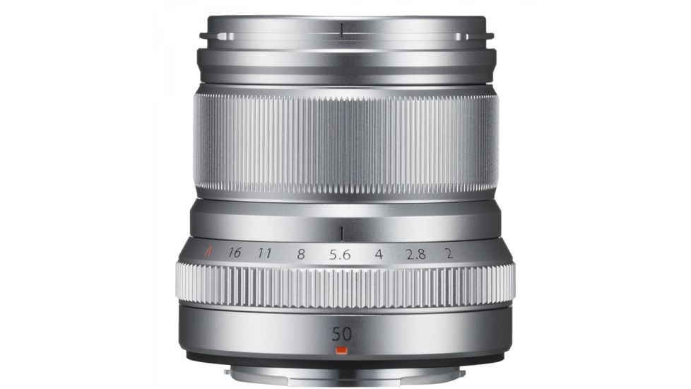 Fujifilm XF50mm F2 R WR Camera Lenses, Silver, Small, 16536623