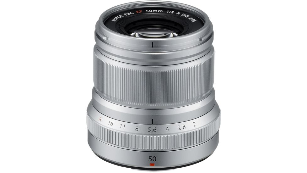 Fujifilm XF50mm F2 R WR Camera Lenses, Silver, Small, 16536623
