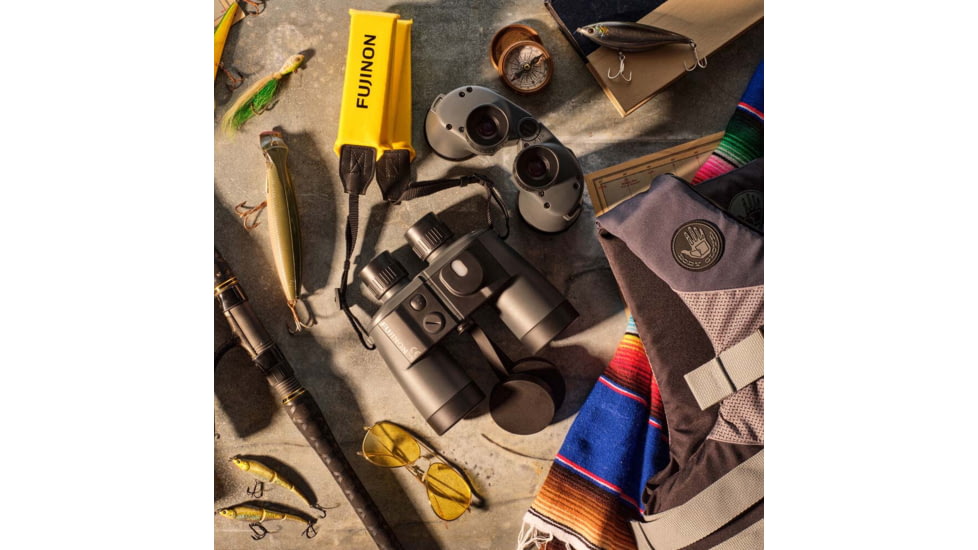 Fujinon Mariner 7x50mm WPC-XL Compass Porro Prism Binoculars with Integrated Compass, Dark Grey, 180mm x 201mm x 76mm, 16366963