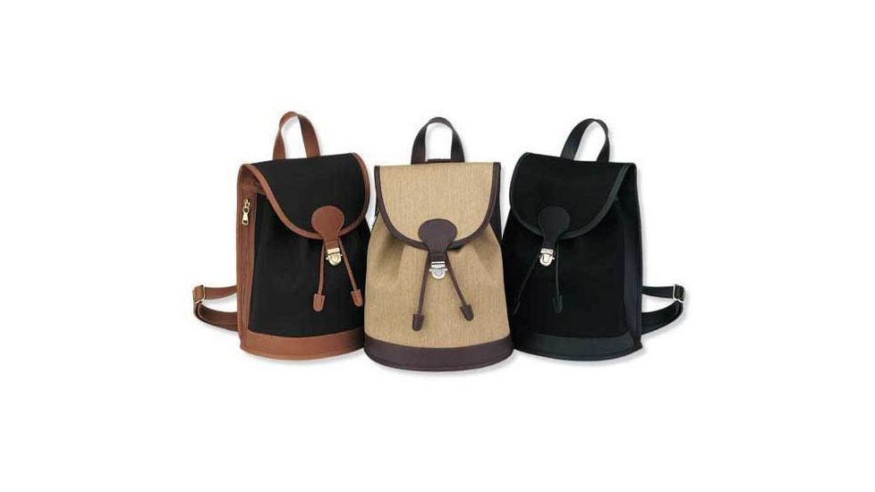 Galco Backpack Holster Handbag Camel / Black Trim - Nylon Micro Fiber BPPCM