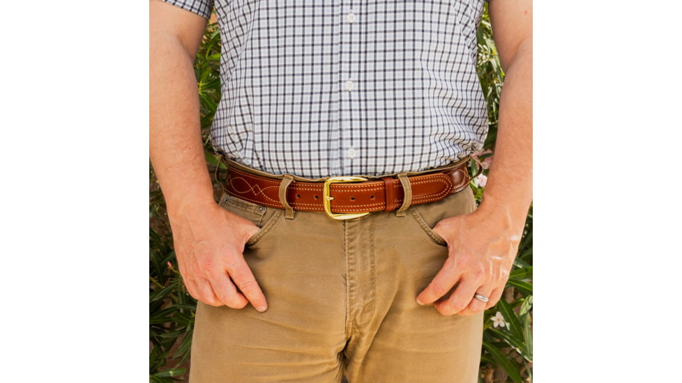 Galco CB7 1 1/2in Fancy Stitch Contour Holster Belt