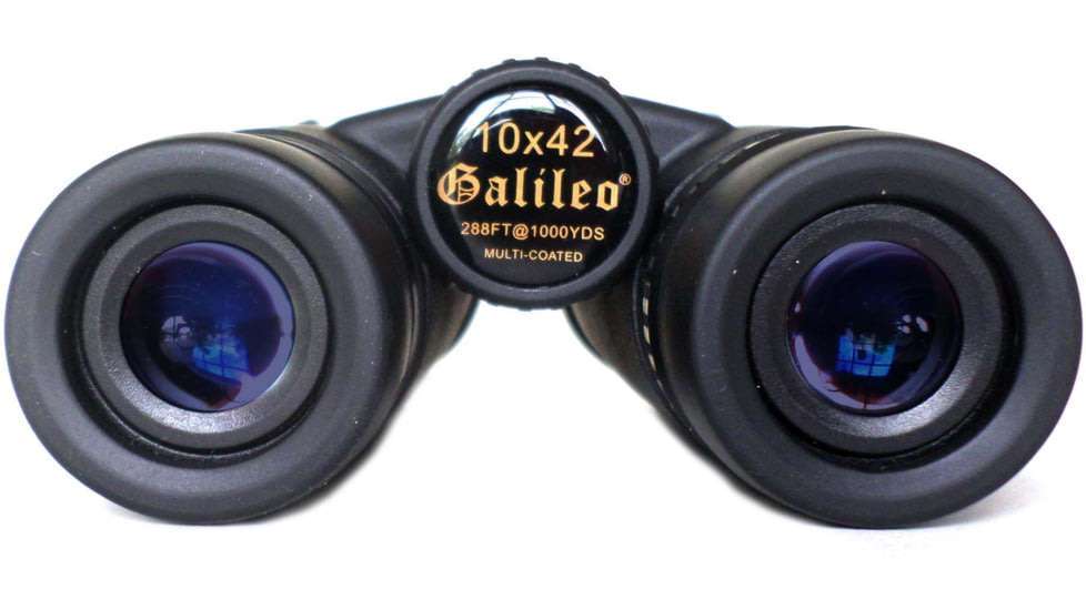 Galileo 10 x 42mm Roof Prism Water Proof Binoculars, Black, G-1042C
