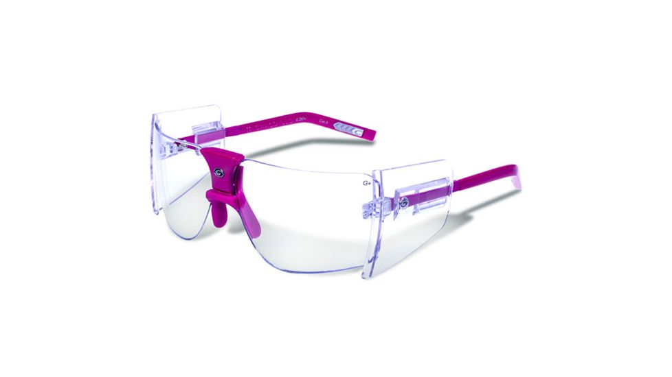 Gargoyles 85s Sunglasses w/ Fuschia Frame, Clear Lens GAR10700079