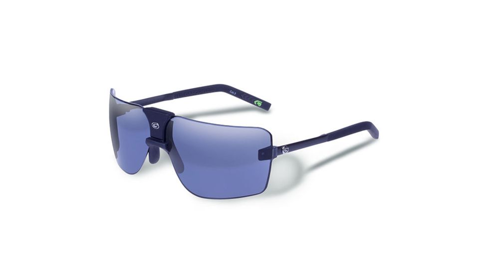Gargoyles 85s Sunglasses w/ Matte Black Frame, Smoke w/Blue Mirror Lens GAR10700076