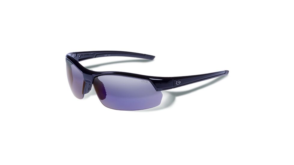 Gargoyles Breakaway Sunglasses w/ Matte Black Frame, Smoke Polarized w/Silver Mirror Lens GAR10700164