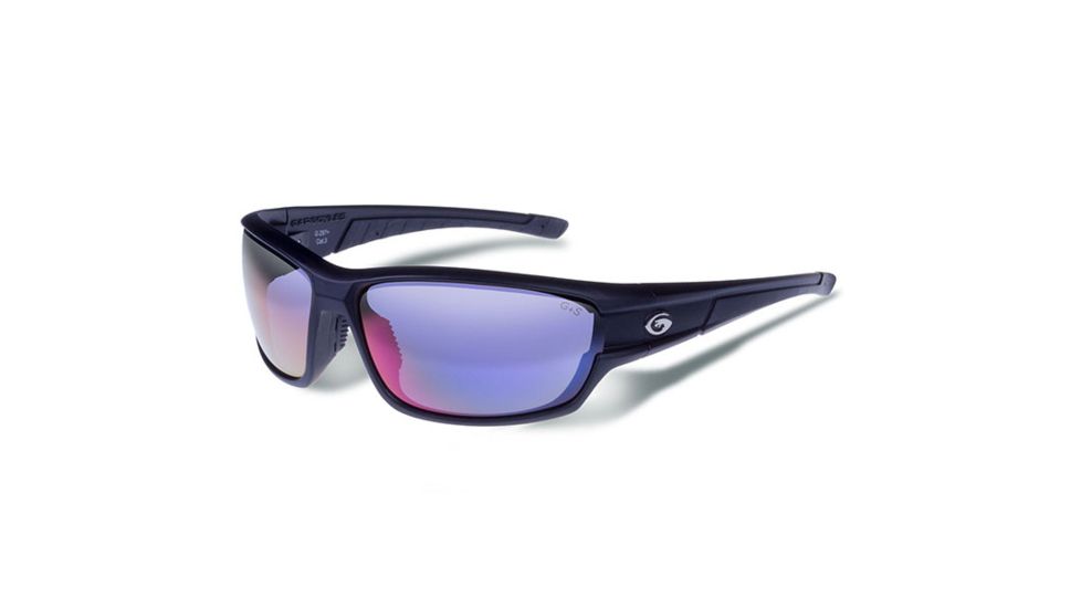 Gargoyles Havoc Sunglasses w/ Matte Black Frame, Smoke Polarized w/Plasma Mirror Lens GAR10700123