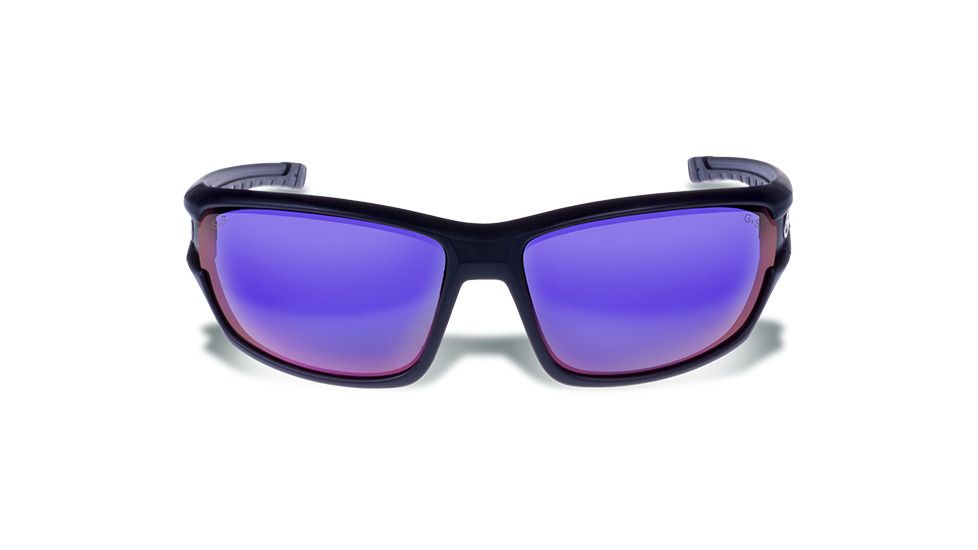 Gargoyles HAVOC Sunglasses, Matte Black Frame, Smoke Polarized with Plasma Mirror Lens, Polarized, 10700193.QTM
