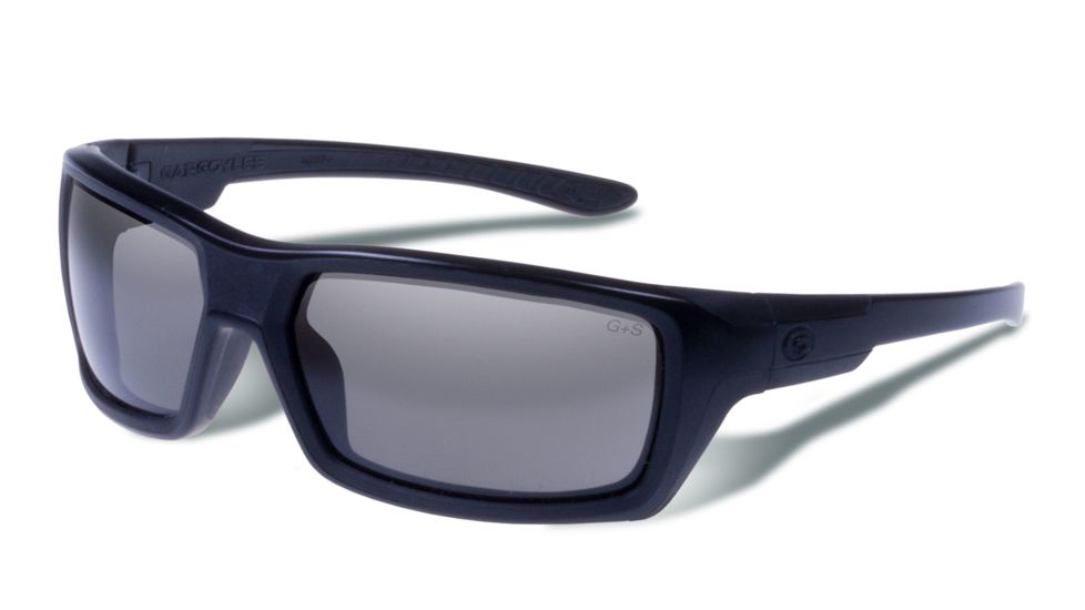 Gargoyles KYBER Sunglasses, Black Frame, Smoke Lens, Polarized, 10700196.QTM