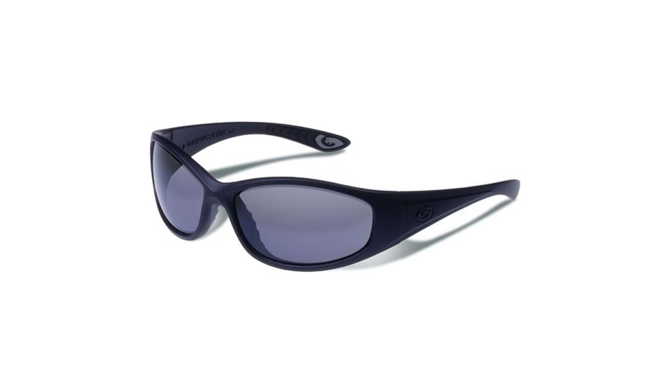 Gargoyles Shakedown Sunglasses w/ Matte Black Frame, Smoke Polarized Lens GAR10700057
