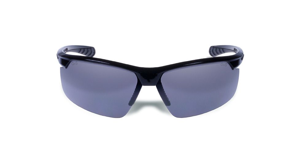 Gargoyles STAKEOUT Sunglasses, Black Frame, Smoke with Silver Mirror Lens, 10700209.QTM