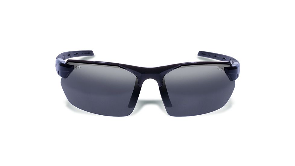 Gargoyles Vortex Protective Sunglasses, Black Frame, Smoke Polarized w/ Silver Mirror Lenses, 10700183.QTM